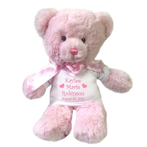 personalized teddy bear for baby|personalised teddy for baby girl.